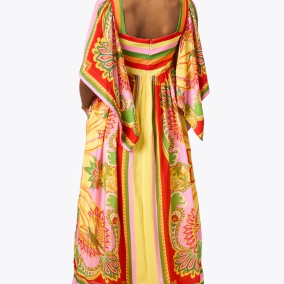 Farm Rio Multi Scarf Dress XS - Picture 2 of 5